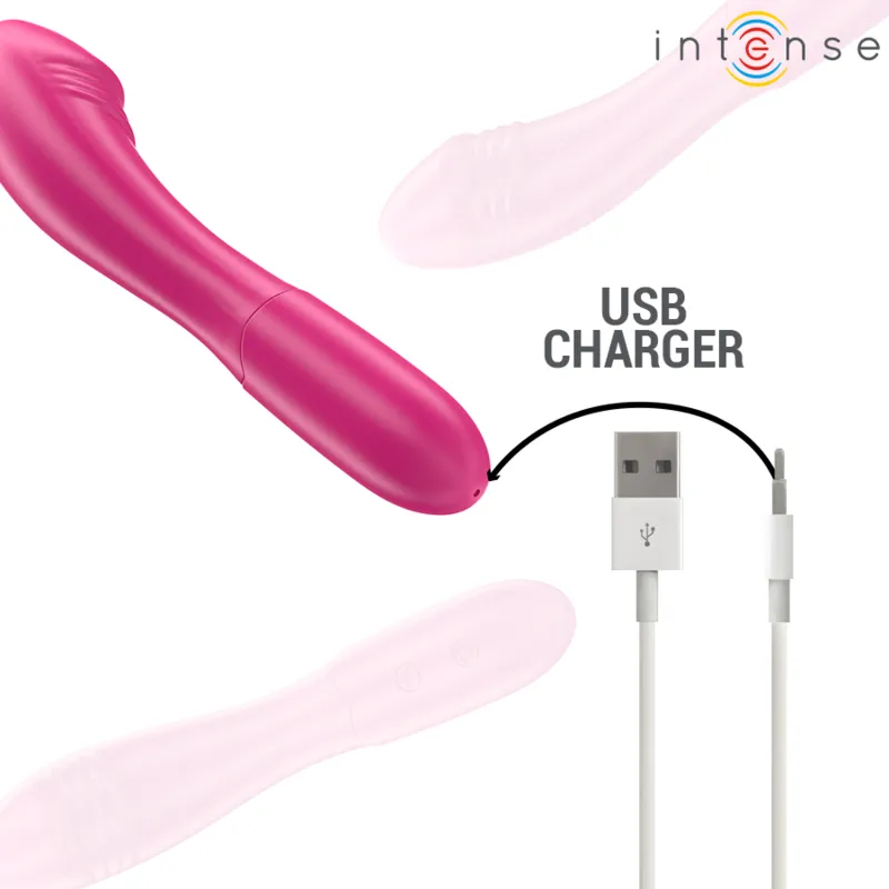 Intense - belinda vibrator 19 cm flexible 10 vibrations pink 4