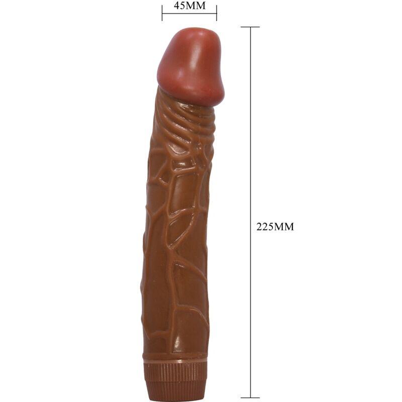 Baile - bob realistic vibrator 22.5 cm mulatto 3