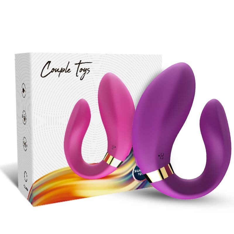 Armony - crescent vibrator for couples remote control purple 3