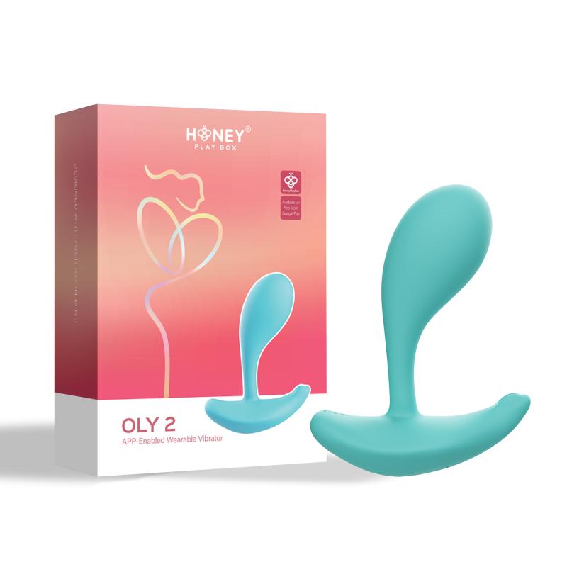 HoneyPlayBox - OLY 2 Pressure Sensing App-enabled Wearable Clit & G Spot Vibrator Turquois