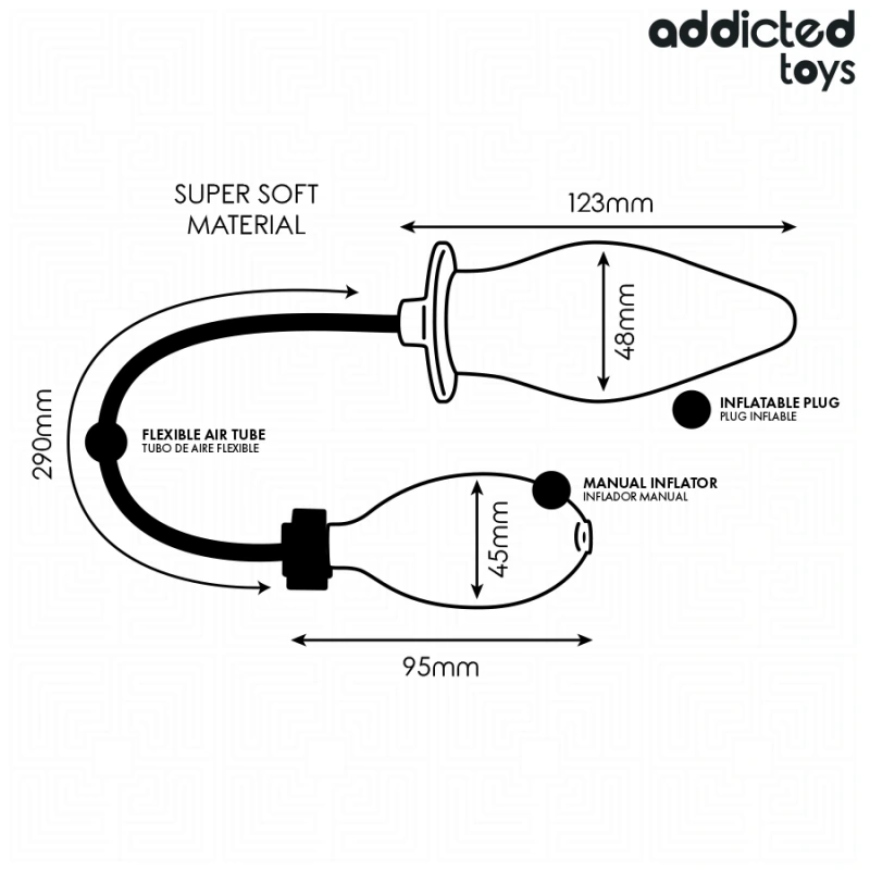 Addicted toys - inflatable butt plug model 1 3