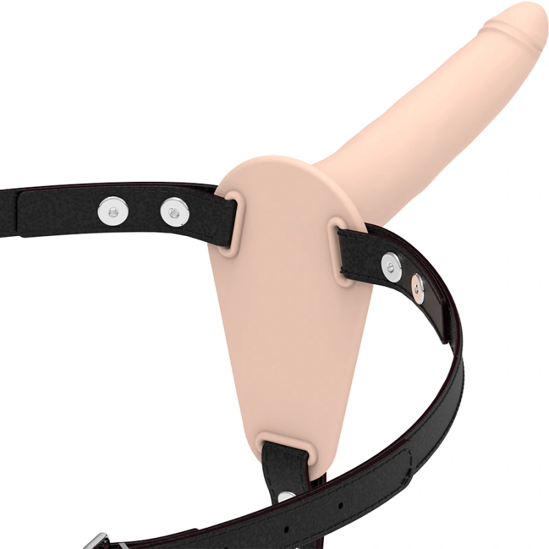 Fetish submissive harness - flesh silicone 15 cm