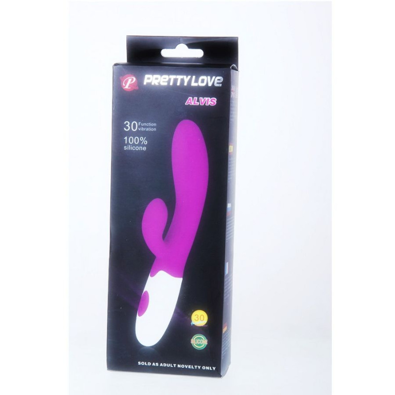 Pretty love - flirtation alvis vibrator with clitoris stimulator