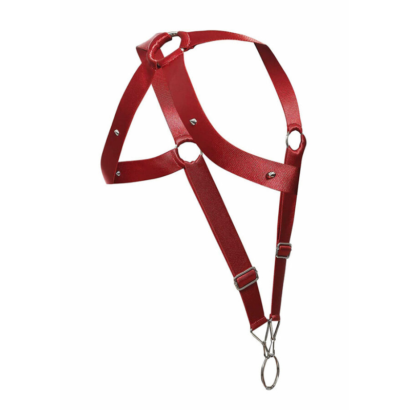 Mob - dngeon cross back harness red one size 6