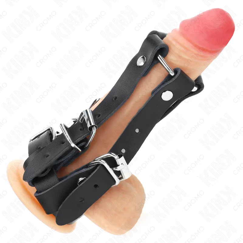 Kink - penis ring with multiple adjustable straps