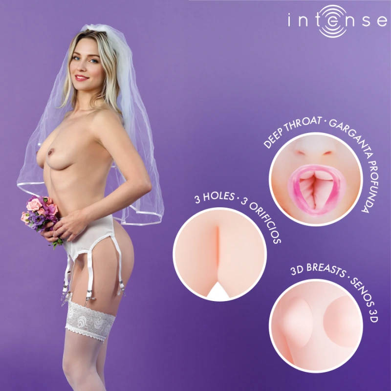 Intense dolls - irina inflatable doll with three orifices 2