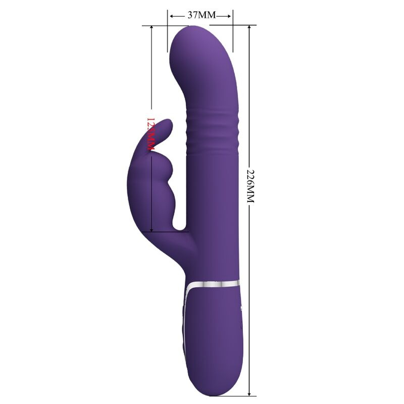 Pretty love - coale rabbit vibrator 4 in 1 purple 6