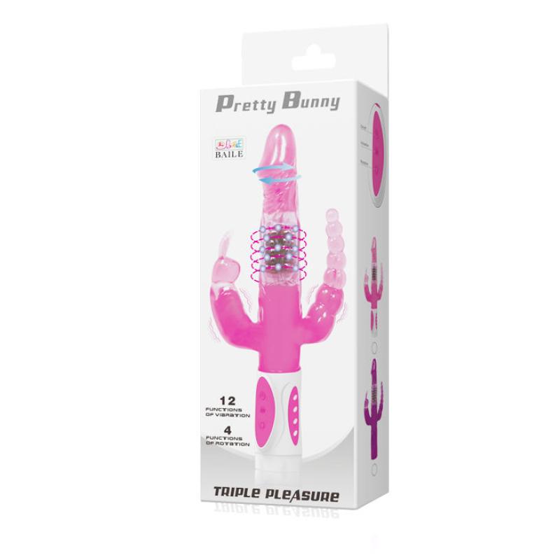 Baile Pretty Bunny Vibrator - Multifunkčný Vibrátor 6