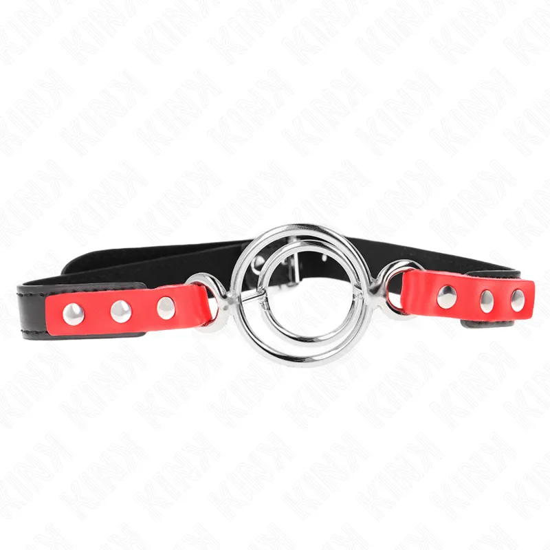 Kink - Gag With Multiple O-Rings 4 / 4.8 Cm Red 38 X 56 Cm