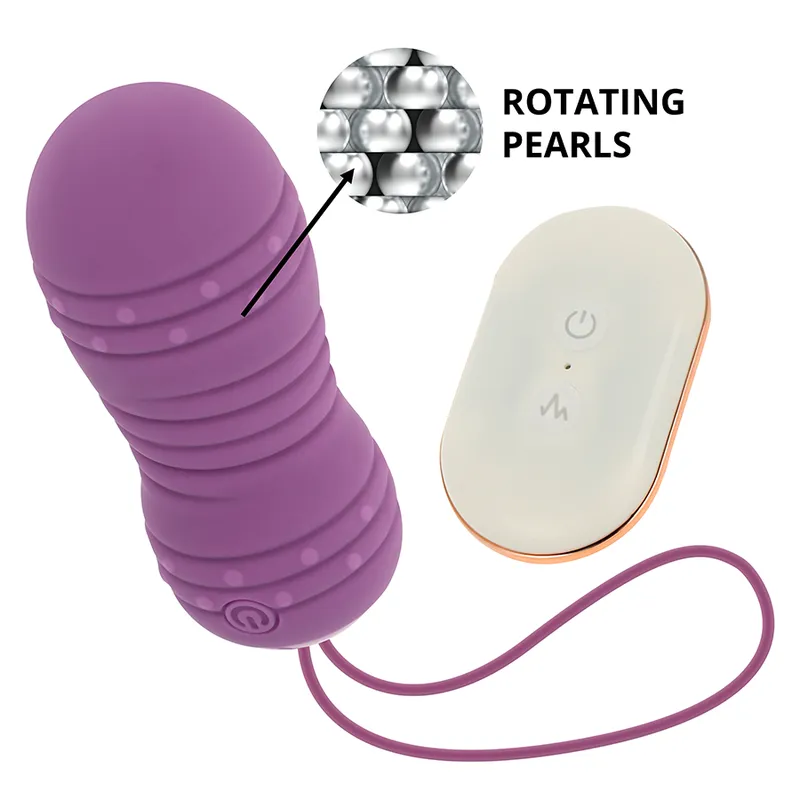 Ohmama Remote Control Rotating Egg 7 Patterns  - Purple