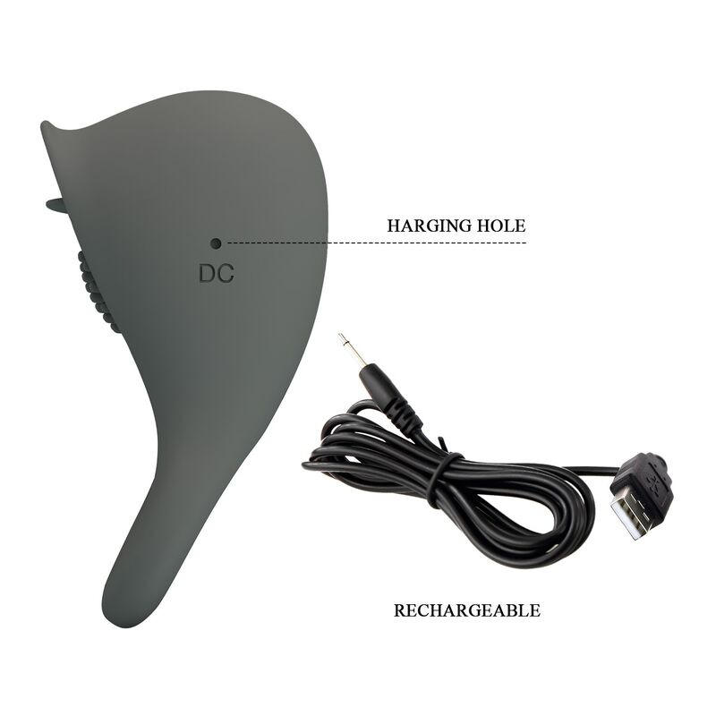 Pretty love - rechargeable vibrating ring with oral stimulation 6