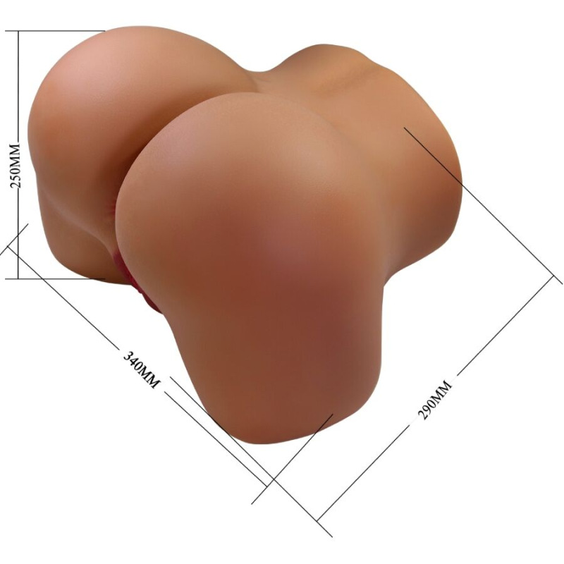 Crazy bull - wendy realistic female butt vibrator and sucker with sound 11 kg 7