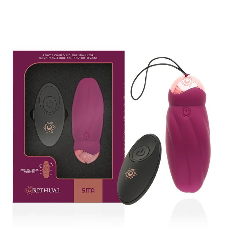 Rithual Sita Remote Controlled Egg Rotation Pearls  + Vibration 5