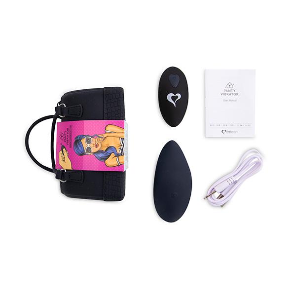 Feelztoys - Panty Vibe Remote Controlled Black - Vibrátor Do Nohavičiek 9