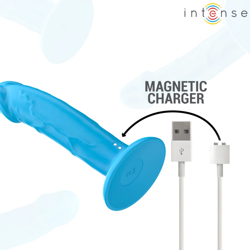 Intense - phoebe realistic vibrator 10 vibrations blue remote control 6