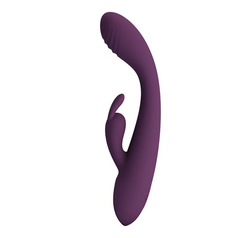 Pretty love - emma rabbit purple vibrator with stimulator 1