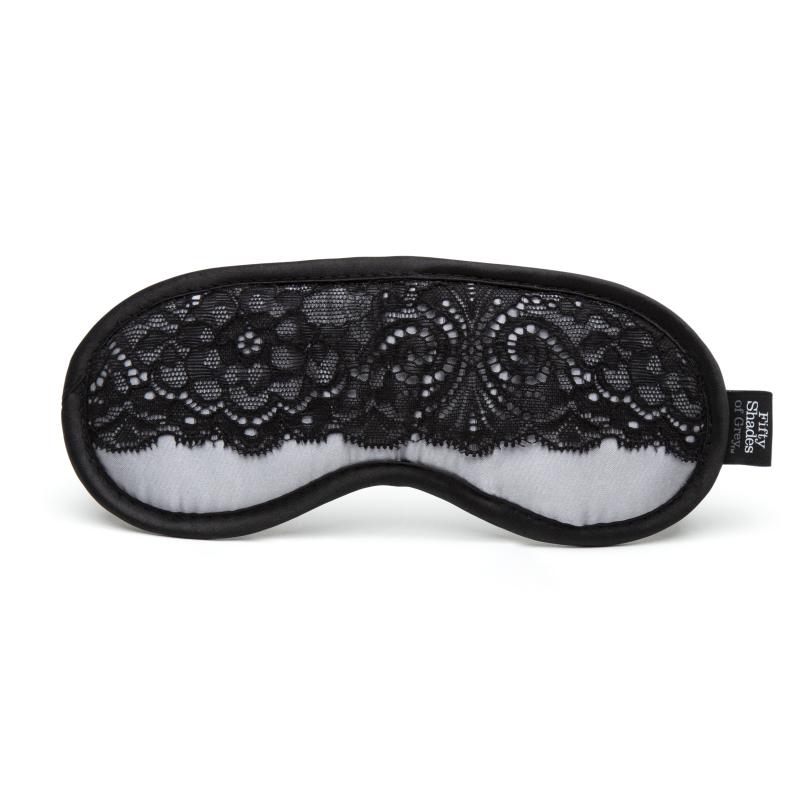 Fifty Shades Of Grey - Satin Lace Blindfold Grey 1