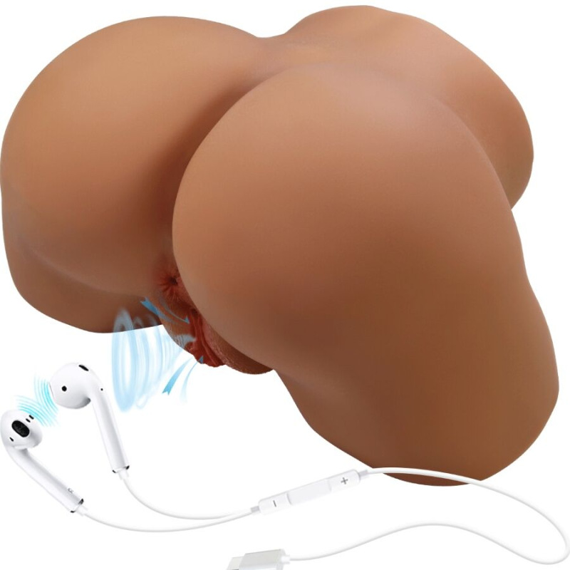 Crazy bull - geriann realistic female butt vibrator and sucker with sound 5.5 kg 1