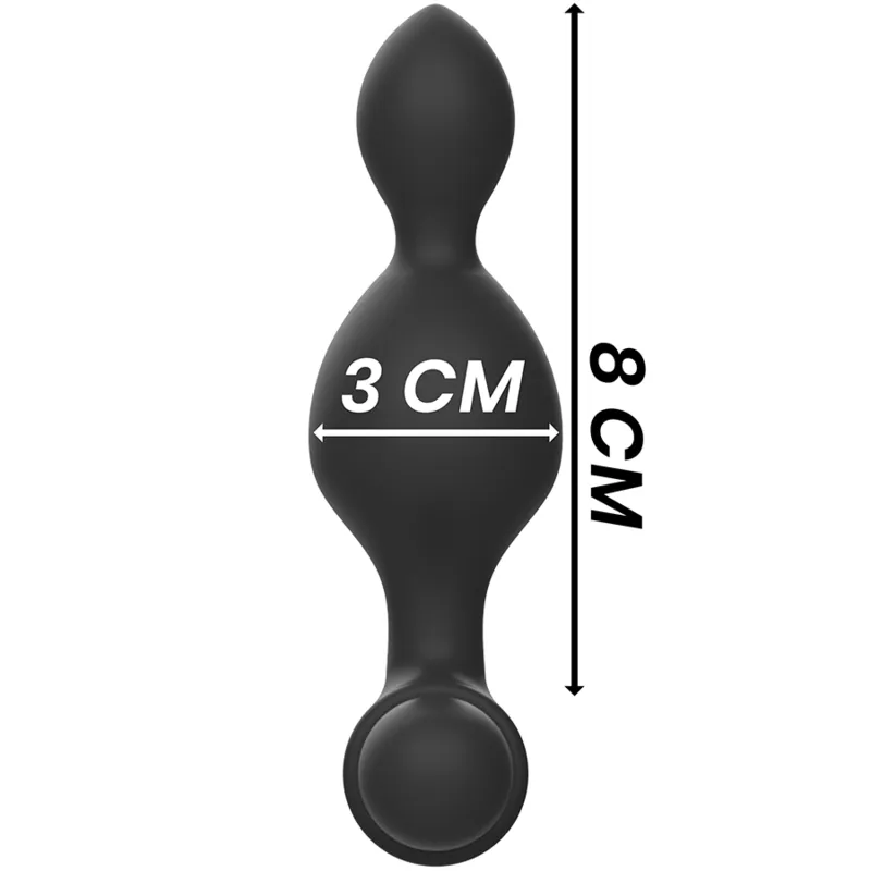 Black&Silver - Tucker Petit Anal Plug Silicone Remote Control 4