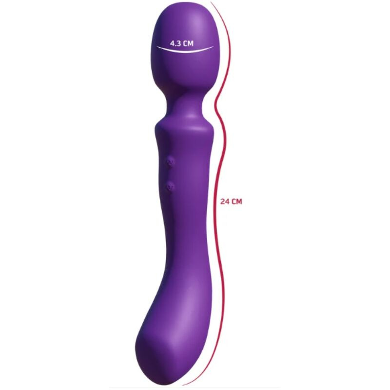 She.e.o - double-ended vibrating massager wand purple 3