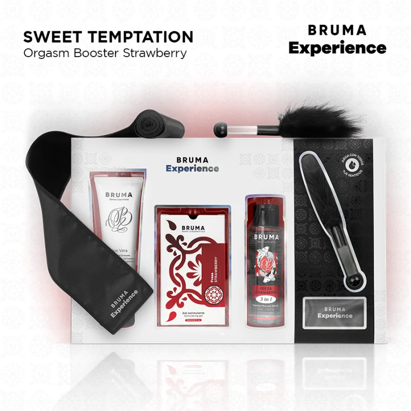 Bruma xperience - sweet strawberry temptation kit with orgasm enhancer 6