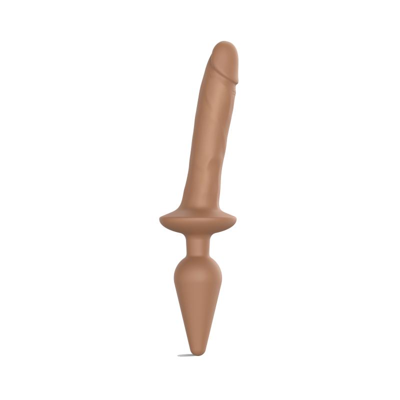 Strap-On-Me - Switch  Plug-In Realistic Dildo Caramel S