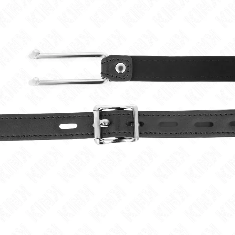 Kink - Metal Hook Gag 11.5 Cm With Leatherette Strap Adjustable 39-58 Cm X 2 Cm