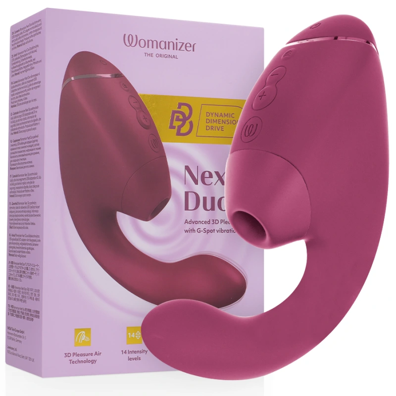 Womanizer - duo next dual clitoral & g-spot stimulator dusky pink