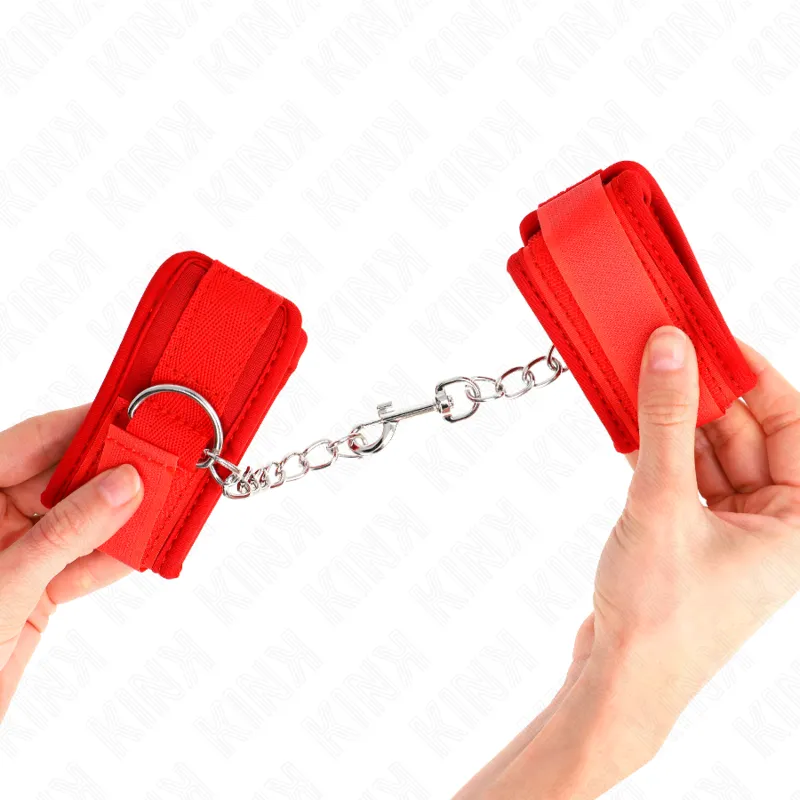 Kink - Neoprene Wrist Restraints Red 42 X 5 Cm 2