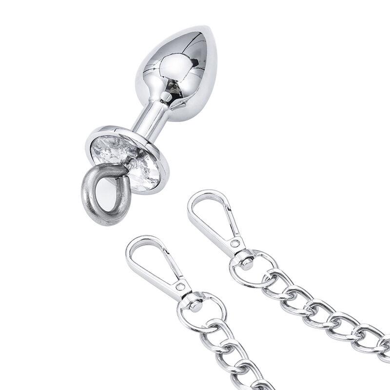 Ohmama Fetish Hand Cuffs With Chain And Anal Plug 6