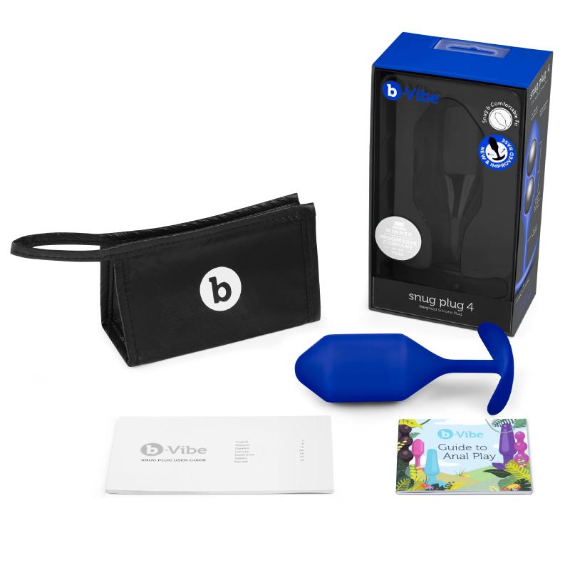 B-Vibe - Snug Plug 4 Navy 2