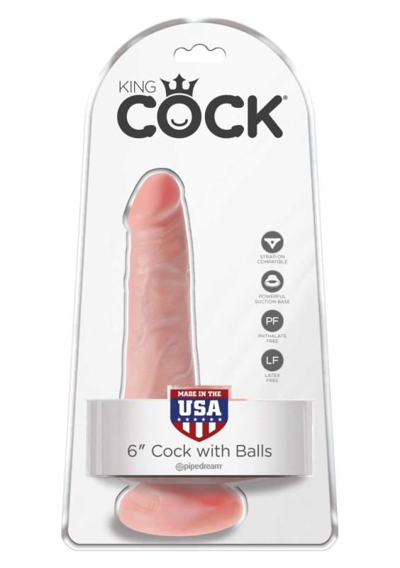 King Cock 6&Quot; Cock Flesh With Balls 15,2 Cm