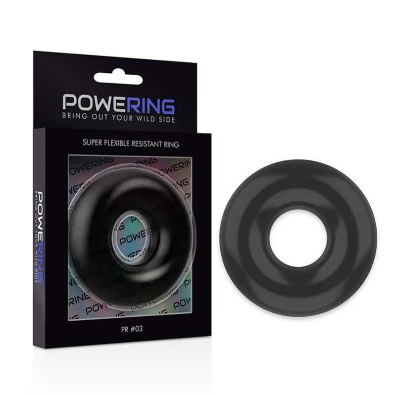 Powering Super Flexible Resistant Ring  5cm Pr03 Black 5