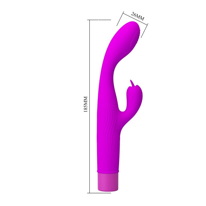 Pretty love - jene dual stimulation g-spot and clitoral vibrator purple 7