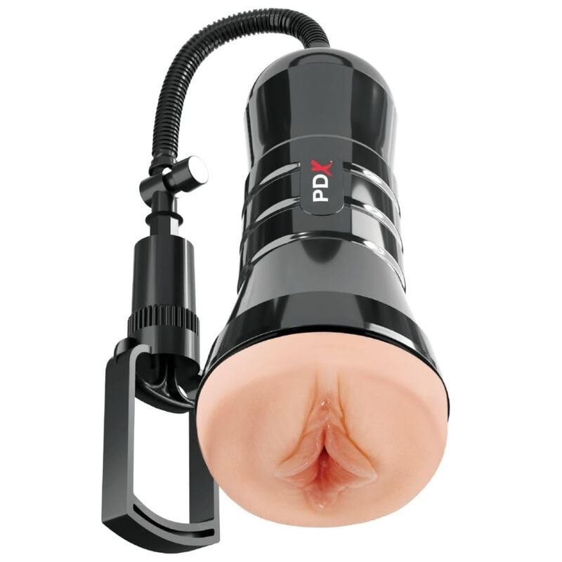 Pdx extreme - wet pussies super sucker xxl light vagina stroker with suction 27.3 cm