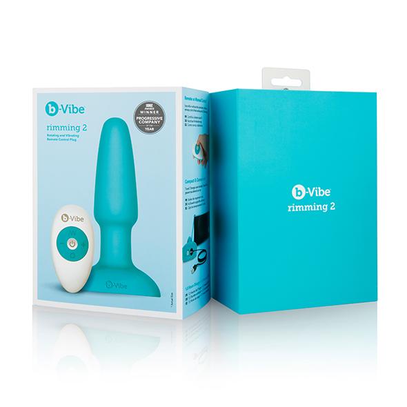 B-Vibe - Rimming Remote Control Plug Teal 2 16