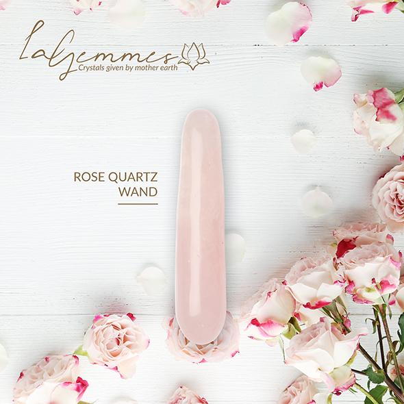 La Gemmes - Wand Rose Quartz 5