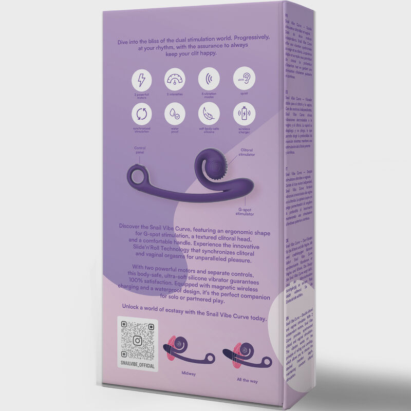Snail vibe - curve vibrator purple 4