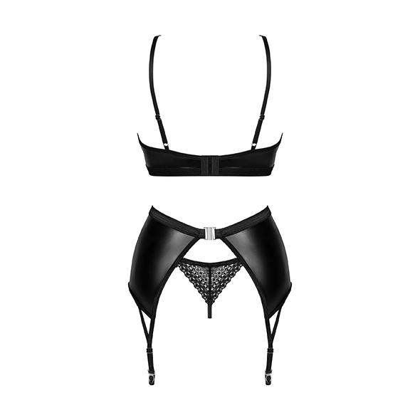 Obsessive - Norides 3-Piece Garter Set Black Xl/2xl