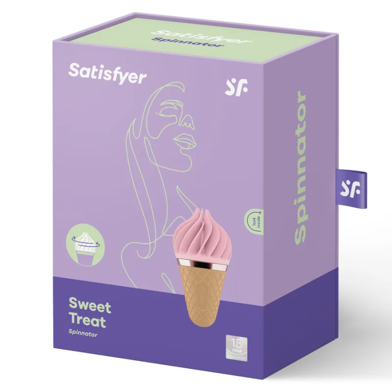 Satisfyer Sweet Treat Spinnator Brown & Pink 2