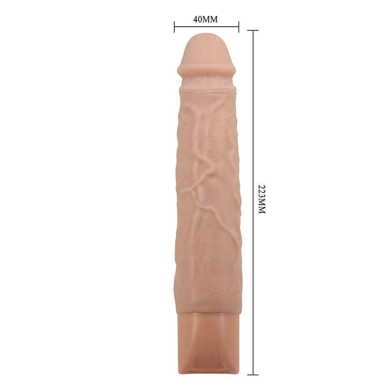 Pretty love - kessler realistic vibrating dildo with 10 vibration modes and 10 throws, 22 cm natural 7
