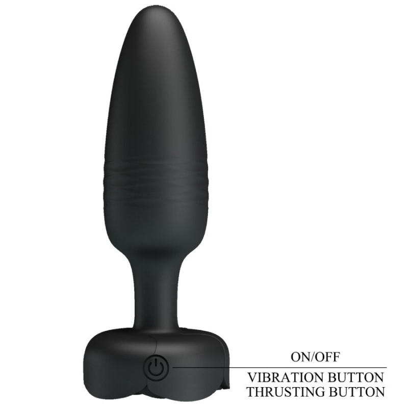 Pretty love - tarion anal plug with led light black 12.5 cm 6