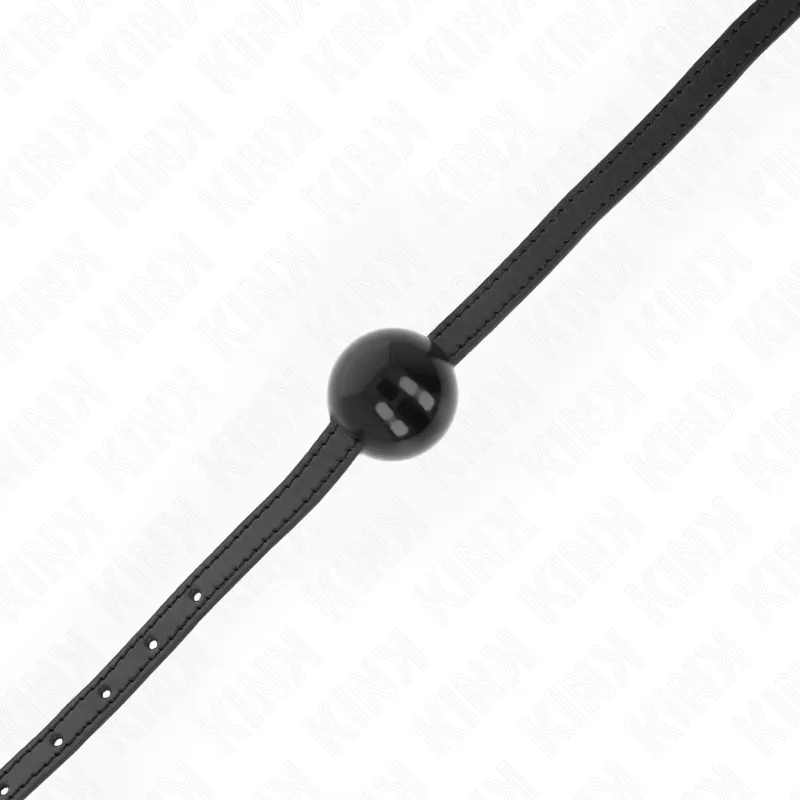Kink - Black Single Solid Ball 4 Cm Gag 65 X 1.5 Cm 2