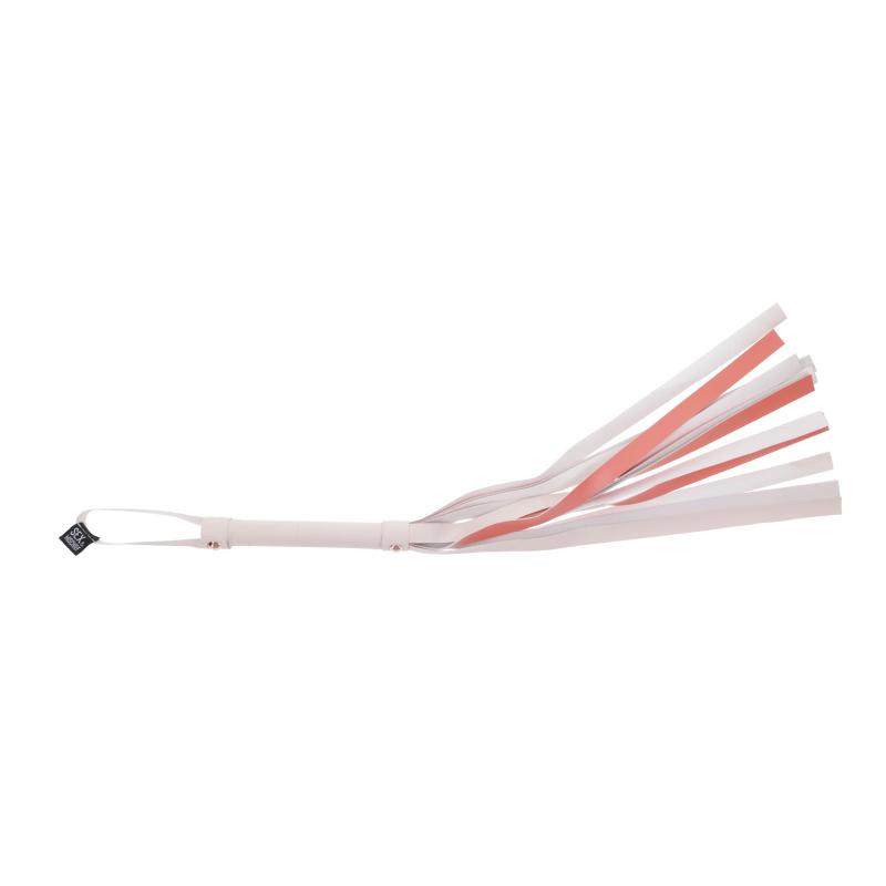 Sportsheets - S&M Peaches ‘N Creame Stripe Flogger Cream & Orange