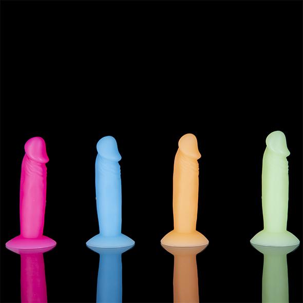 Addiction - Silly Willy Silicone Dildo Glow In The Dark