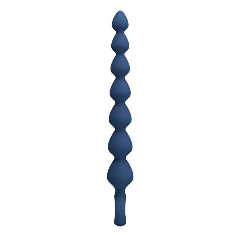 Mr play - blue silicone anal beads & anal plug 26.7 cm 4