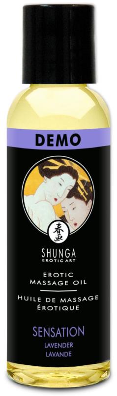 Shunga Massage Oil Sensation Lavender (Levanduľa) 60ml - Masážny Olej