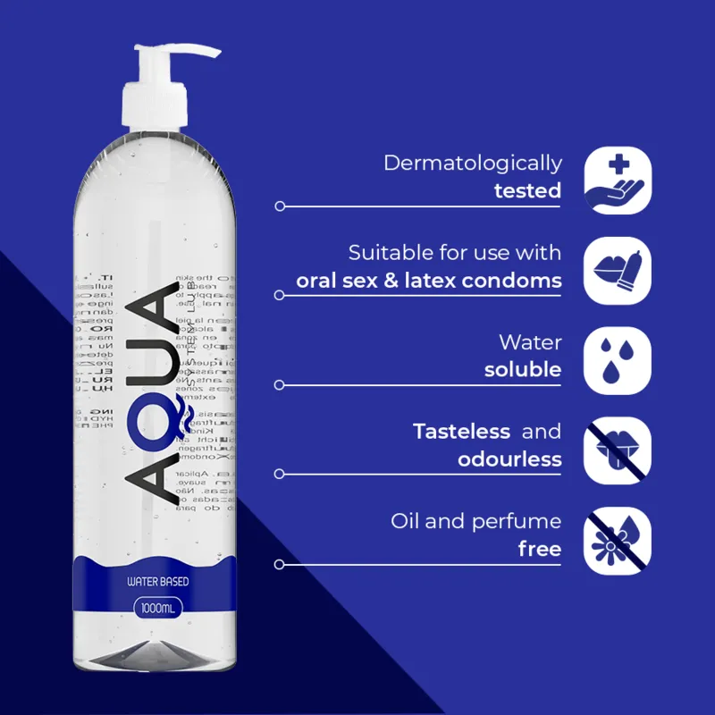 Aqua quality - water based lubricant 1000 ml 3