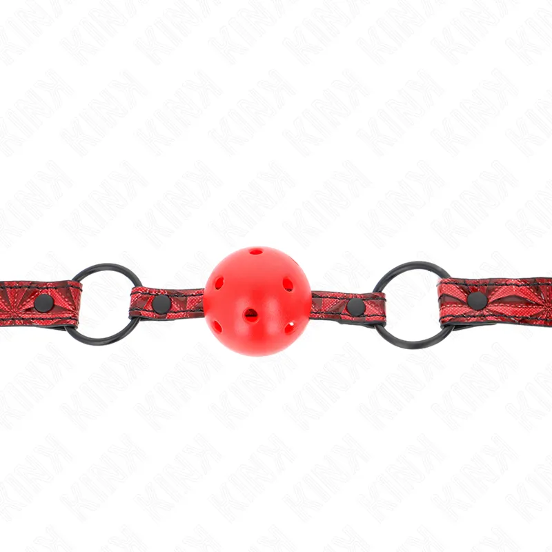 Kink - Diamond Pattern Ball 4.5 Cm Gag Model 1 64.5 Cm Adjustable 42-60 Cm