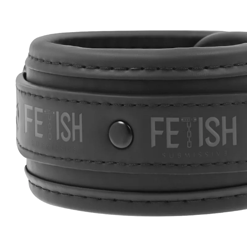 Fetish Submissive Ankle Cuffs Vegan Leather - Putá 2